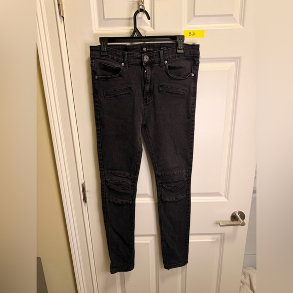 Mens Waimea 32x32 Dark Gray Skinny Jeans